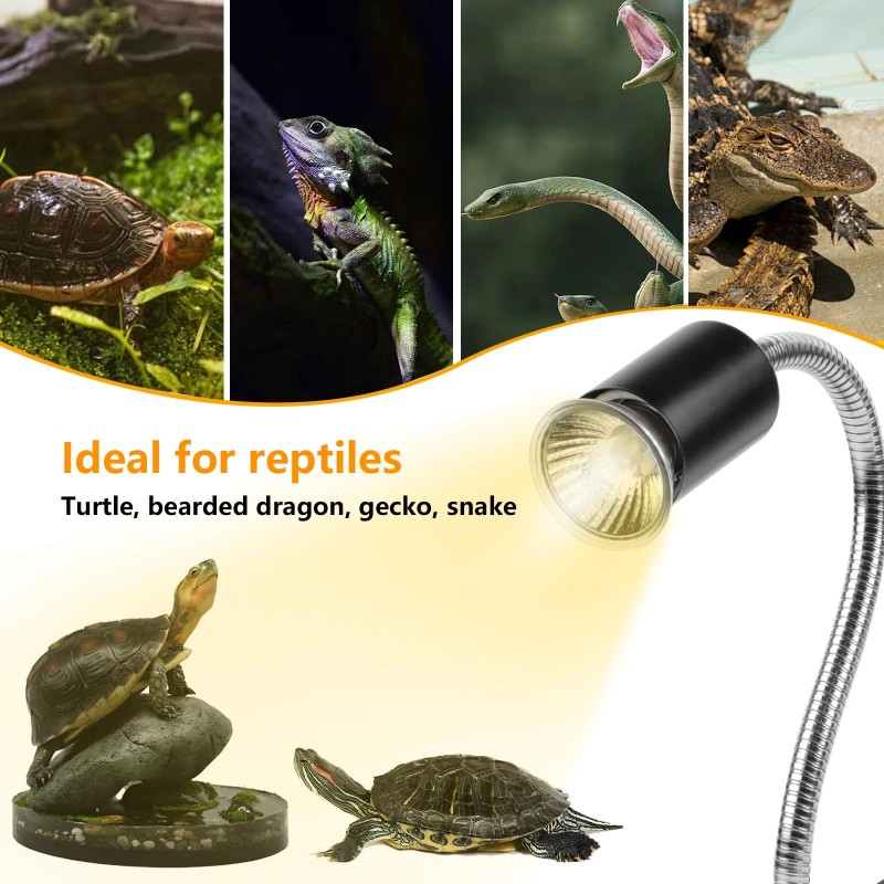 Repti Home Turtle Basking Light (Cycle Timer), Tortoise Lamp UVA