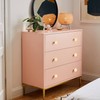 6 Pcs Brass Cabinet Door Knob, Hexagonal Gold Kitchen Door