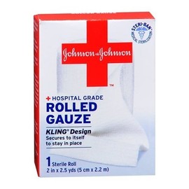 JOHNSON & JOHNSON FIRST AID ROLLED GAUZE 2 Inch