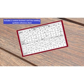 Wire Metal Sheet Thickness Gauge With Welding Symbols Card for Reference And Stainless Steel Inspection Tool