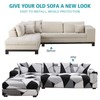 MIFXIN Sectional Sofa Covers L Shape Couch Slipcover 2pcs Stretch