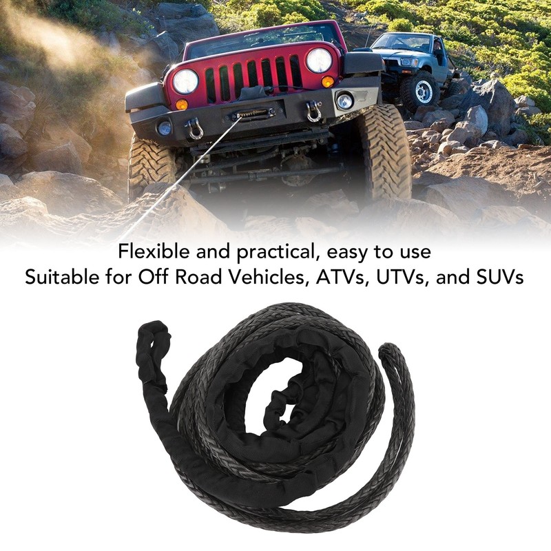 Synthetic Winch Rope 26455lbs Break Strength Winch Cable Line Extension