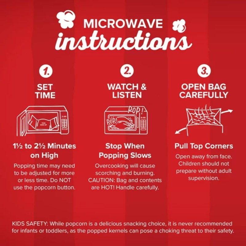 Popcorn Microwave Bundle - Orville Redenbacher Movie Theater Butter Microwave