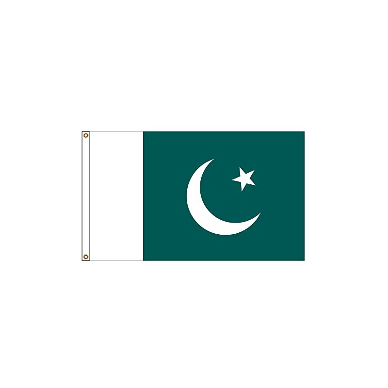 PinkDisplay Aisa flag (Pakistan)3x5ft(90x150cm) eyelets and double stitches