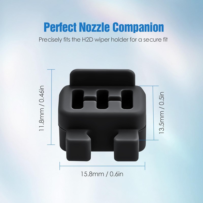 Silicone Nozzle Wipers for Bambu Lab H2D / H2D Combo,