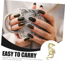 Gatuida 10Pcs Nail Charms for Women Nail Decorations Dragon Manicure Art Gems for Birthday Weddings Parties and More Easy to Use Nail Supplies No Fading Deforming