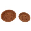 2 PCS Round Rattan Basket Unique Texture Hand Woven Process