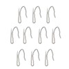 10Pcs Curtain Drapery Pin Hooks - Silvery