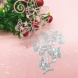 Butterfly Metal Die Cuts Flower for Butterfly Lace Border Carbon Steel Cutting Dies for Card Making Scrapbooking Die Metal Cutting Cuts Stencils for Paper Crafts Cards,Stamps and Dies for Card Making