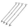 QWORK® 4 Pcs Steel Drop Down Hinge, Lid Stay Folding