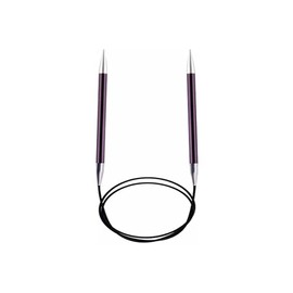 KNIT PRO KP47213 Zing: Fixed Circular Knitting Pins: 150cm x 6.00mm, 6mm , Purple