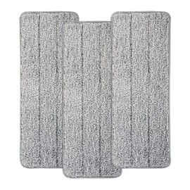 MASTERTOP Pack of 3 Microfibre Replacement Mop Pads, Reusable Pads for All Types of Floors, Suitable for Various Mastertop Mop Models