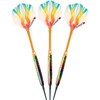 Elkadart Rainbow 90% Tungsten Soft Tip Darts with Storage/Travel Case,