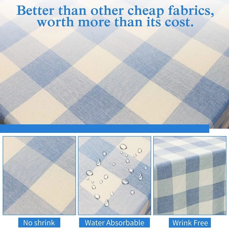 Mantel Rectangular Elegante Antiarrugas Comedor Boda Fiestas