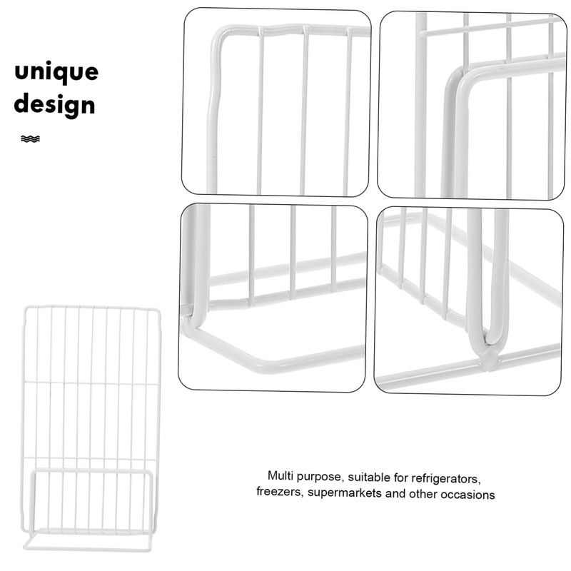 CIYODO Refrigerator Partition Iron Organizer for Freezer Shelf Dividers Fridge