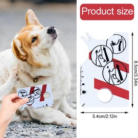 UEAVOID Pack of 2 Tick Cards for Humans and Pets with Magnifying Glass, Quick and Gentle Tick Removal