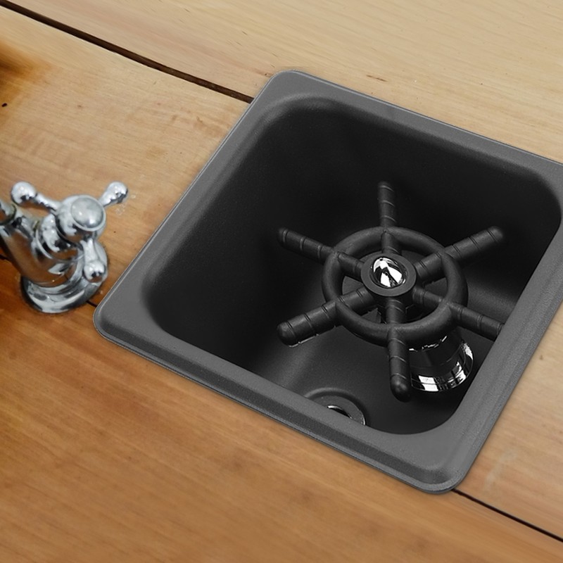 Matte Black Stainless Steel Automatic Cup Rinser Washer Cleaner for