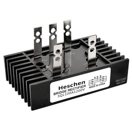 Heschen 3 Phase Bridge Rectifier SQL-100A Diode Module 100A 5 Terminals