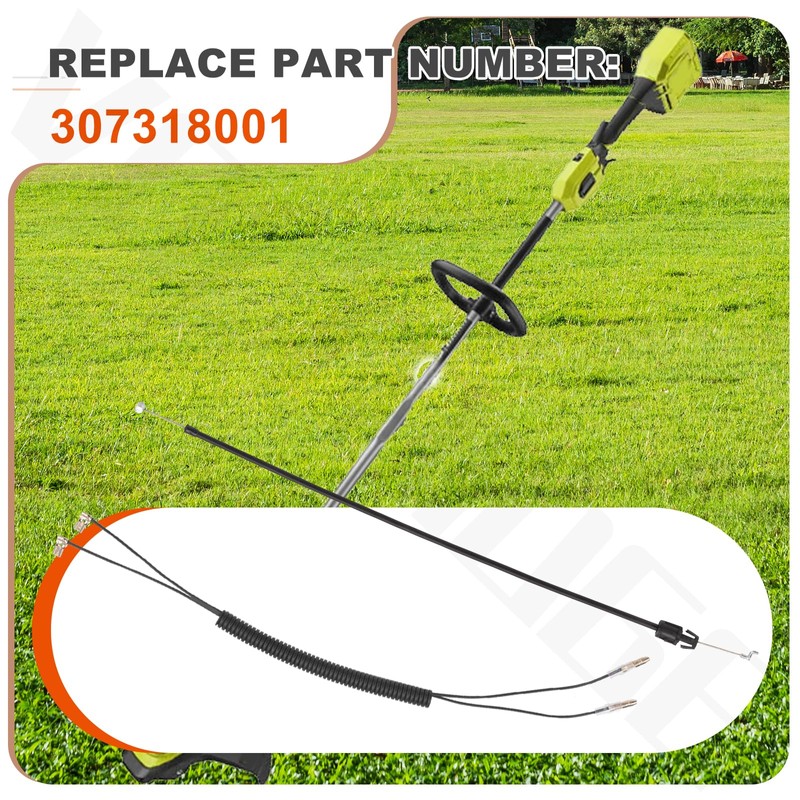 VoltRidge 307318001 Throttle Cable Compatible with Ryobi String Trimmer RY253SS,