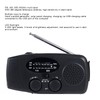Jectse Emergency Solar Hand Crank Radio with Bright LED Flashlight