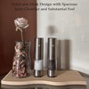 Electric Salt and Pepper Grinder Set, USB Rechargeable, Stainless Steel