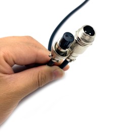 3.28 ft GX12 2 Pin Male to Female Cable, GX12 2Pins Female to Male Head Aviation Cordset Electrical Connector Panel Mount Circular Metal Adapter Cordset for Ships 5A 200V 20AWG (1meter)