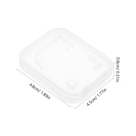 TEHAUX 20PCS Memory Card Storage Box Waterproof Design for Photographers and Gamers Sturdy Organizer Case Anti-Shock Features