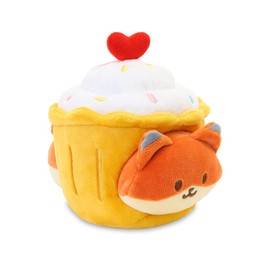 Anirollz Stuffed Animal Plush Toy – 6" Small Bakery Theme Outfitz Plush Doll | Soft, Squishy, Warm, Cute, Comfort, Safe | Birthday Gift Pillow with Fox in Cupcake Foxiroll