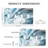 Blue Marble Light Switch Cover 4 Gang Wall Plate Quad