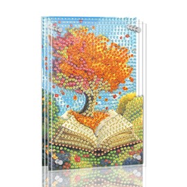 Ginfonr DIY Acrylayers - Kit de pintura de diamante para adultos, diseño de árbol de 4 capas de acrílico magnético con efecto de profundidad dinámica, regalo de manualidades para el hogar y la oficina