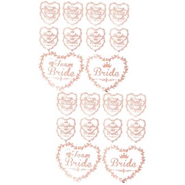 Minkissy 80pcs Wedding Stickers and Party Decorations for Bachelorette and Bridal Shower Favors Safe Skin-friendly Material Heart Design