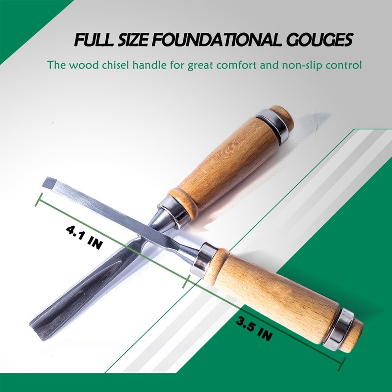 Monkey King Bar-12pcs Wood Carving Chisel Set- Sharp Woodworking Tools