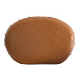 TCT-MOTORPARTS Leather Passenger Backrest Sissy Bar Pad Fit for Indian Chieftain 2014-2025 Roadmaster Dark Horse 2020-2025