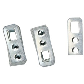 KOTARBAU Cabinet Hanger 30 x 12 x 1 mm Various Shapes Cabinet Hanging Furniture Hanger Bed Fitting Galvanised Furniture Hanger Silver Flat Connector (25)