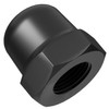 M8 Hexagon Domed Cap Nuts Fit Screws Bolts Black Zinc