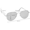OPULIZE OPULIZE Gun Metal Grey Reading Sunglasses Metal Frame UV400
