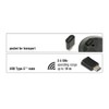 DeLOCK 12526 RF Wireless Optical 1000DPI Ambidextrous Black - mice