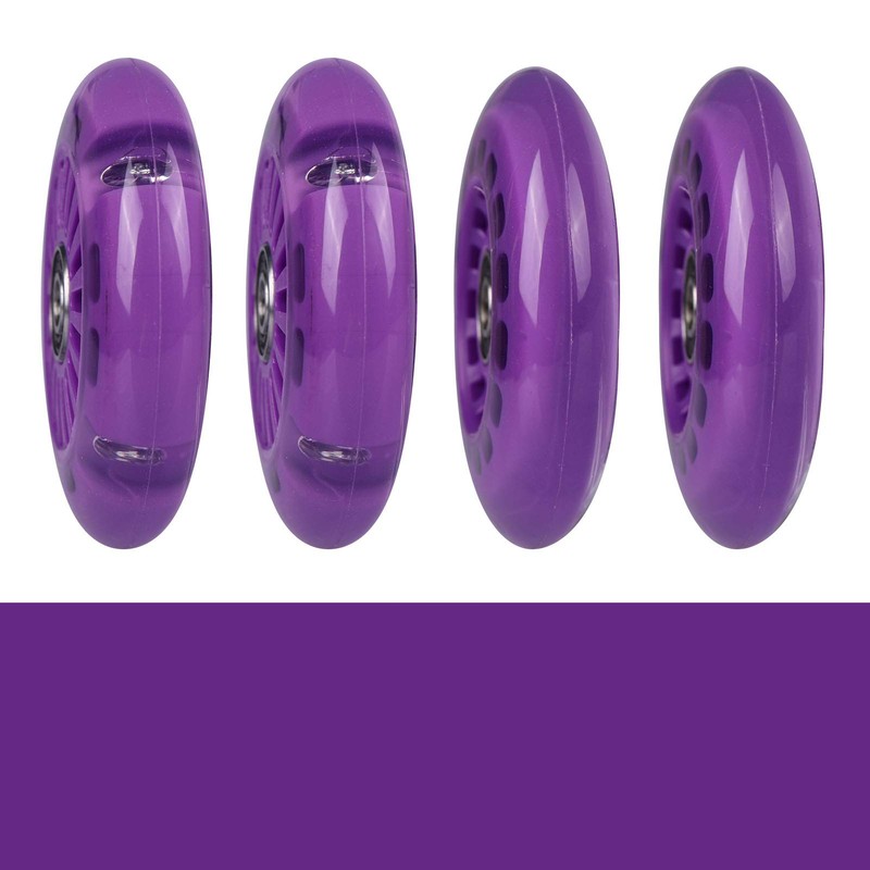 WHEELGOO 4-Pack Wiggle Car Quiet PU Replacement Wheels for Plasma
