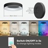 Annaror RGB Led Flush Mount Ceiling Light with Remote Control,