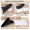 BALEINE 8PCS Rug Tape, Double Sided Non Slip Rug Gripper