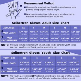 Seibertron B-A-R PRO 2.0 Signature Baseball/Softball Batting Gloves Super Grip Finger Fit for Teenagers / Children White XL