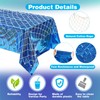 Oudain 12 Pcs Fish Net Decorative and Tablecloth Set Shimmering