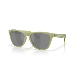 Oakley Oo9013 Frogskins Square Sunglasses, Matte Fern/Black Prizm Polarized, 55mm, Matte Fern/Black Prizm Polarized, 55 mm