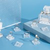 AHANDMAKER Pack of 30 Acrylic Ring Holder, Transparent Ring Display