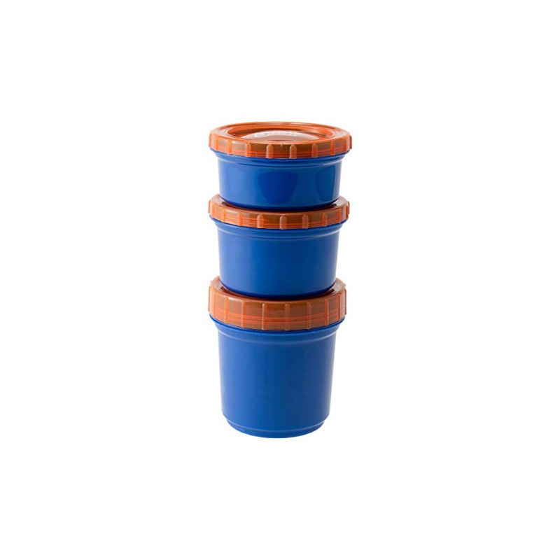 Cool Gear International Lunch Box with Ice Packs, Snack Stacker,