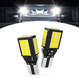 Gseigvee 2 PCS T15 Car LED Tail Light, Super Bright Waterproof Vehicle Spot Lighting Bulbs, Universal 2835-27WFPC 4.5W 780LM Automotive Reversing Light Accessories for Truck SUV Car (White Light)