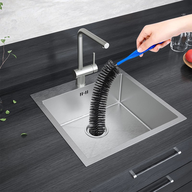 RedTagTown 3 PCS Drain Pipe Cleaning Brush Set – Flexible
