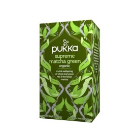 Pukka Organic Supreme Matcha Herbal Tea 20 Bags Decaf Green Tea Bags