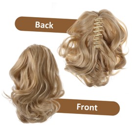 TOVINANNA Curling Clip Extensions Lazy Hair Curler Bun Maker Curly Hair Wig Bun Bump It Hair Accessory Ponytail Hair Accessories Hair Toppers Chemical Fiber High Temperature Yarn