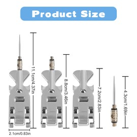 Titanium Toothpick Metal Toothpick, Bottle Opener Stainless Steel Multi-tool Can Opener Bar Tool Jar Opener Corkscrew For Restaurant Travel Home and outdoors (Silver)